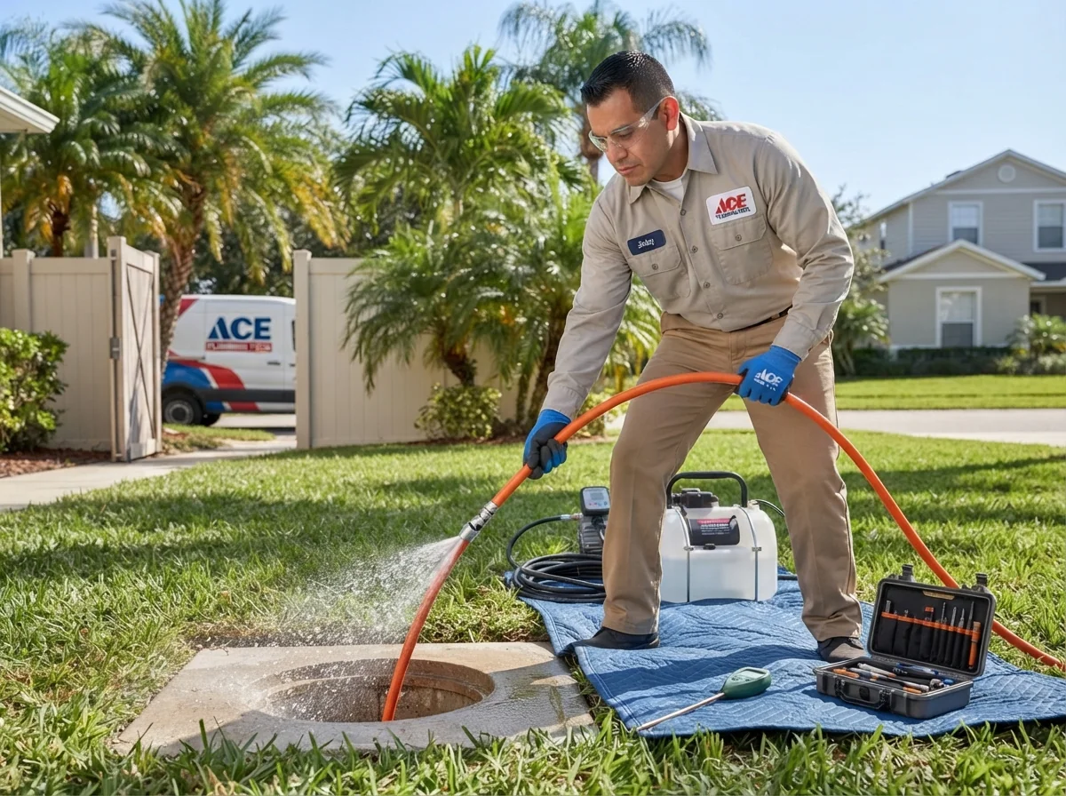 High pressure hydro jetting and drain cleaning equipment in Plantation, FL